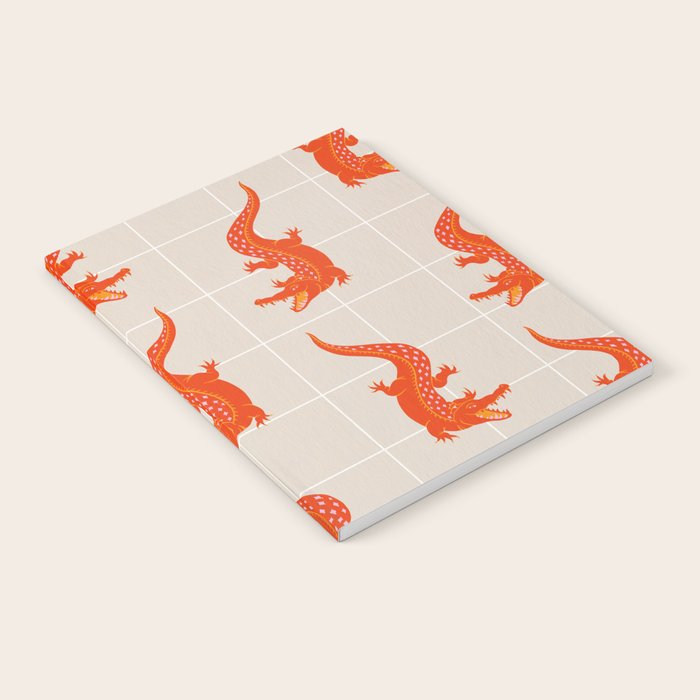Crocodile - Orange & Pink Notebook Gallery Image 2