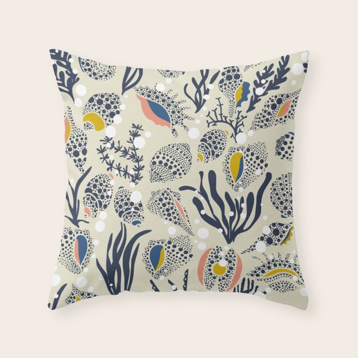 Under the sea â beauty of our oceans Throw Pillow Gallery Image 1