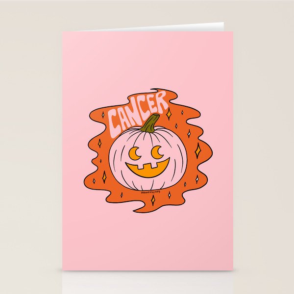 Cancer Jack O Lantern Stationery Card Gallery Image 2