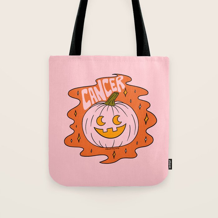 Cancer Jack O Lantern Tote Bag Gallery Image 1