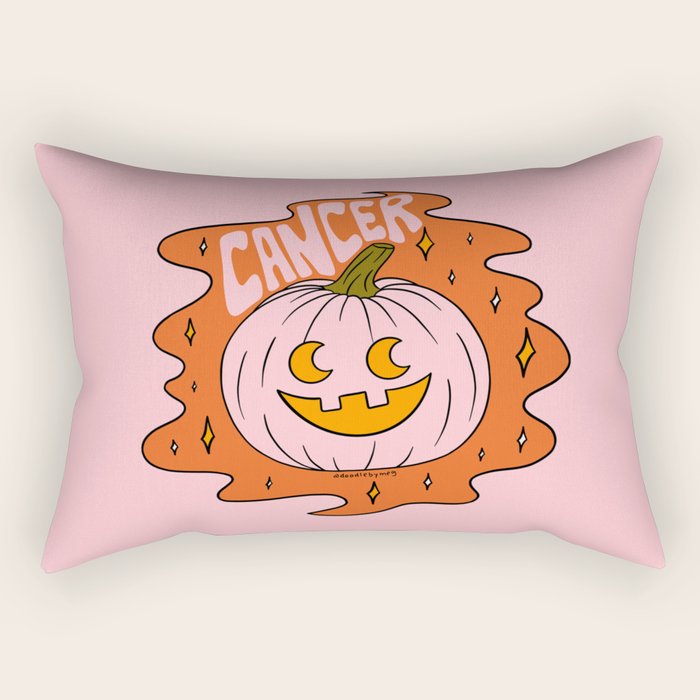 Cancer Jack O Lantern Rectangular Pillow Gallery Image 2