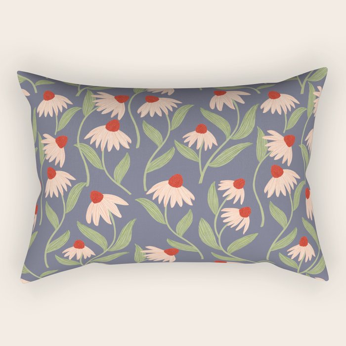 Vase of daisies Rectangular Pillow Gallery Image 1