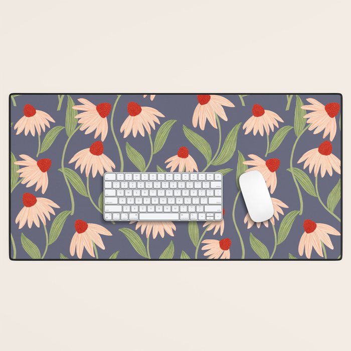Vase of daisies Desk Mat Gallery Image 1