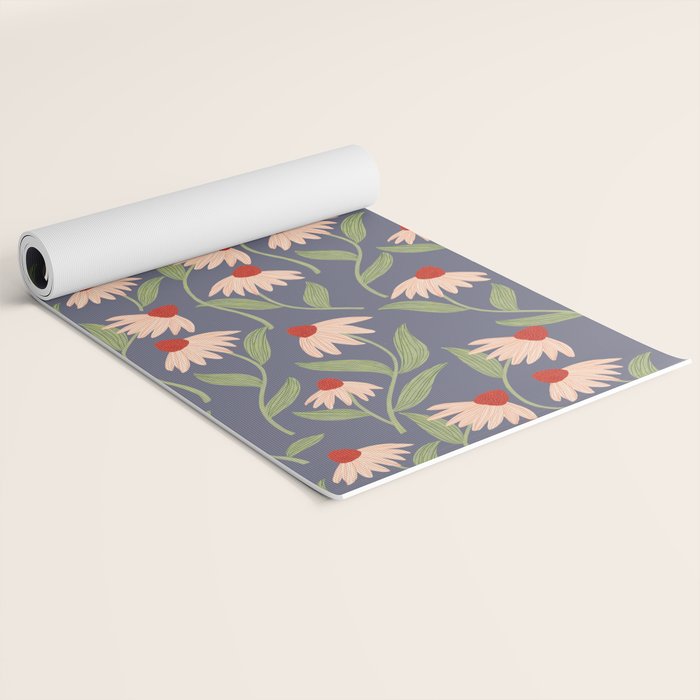 Vase of daisies Yoga Mat Gallery Image 2