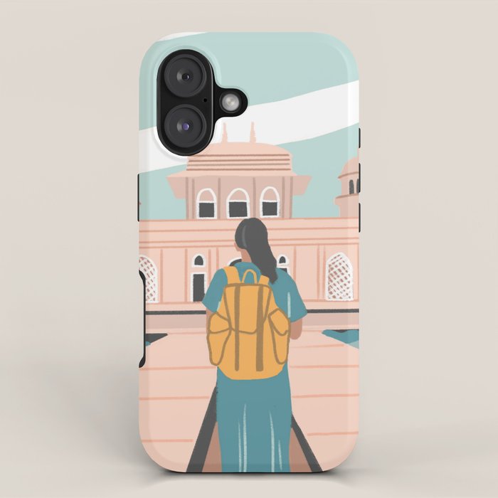 Girl traveling in India iPhone Case Gallery Image 1