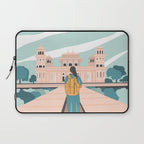 Girl traveling in India Laptop Sleeve Gallery Image 1