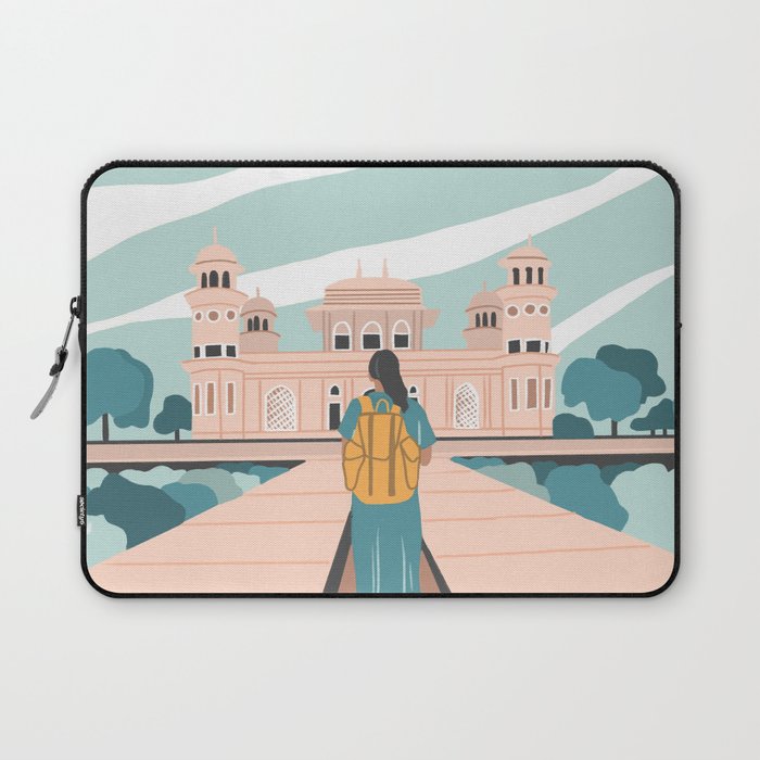 Girl traveling in India Laptop Sleeve Gallery Image 1