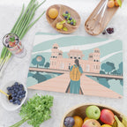 Girl traveling in India Cutting Board Gallery Image 2
