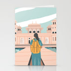 Girl traveling in India Stationery Card Gallery Image 2