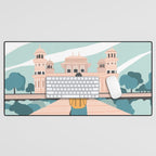 Girl traveling in India Desk Mat Gallery Image 1