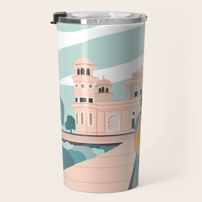 Girl traveling in India Travel Mug Gallery Image 3