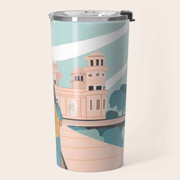 Girl traveling in India Travel Mug Gallery Image 2