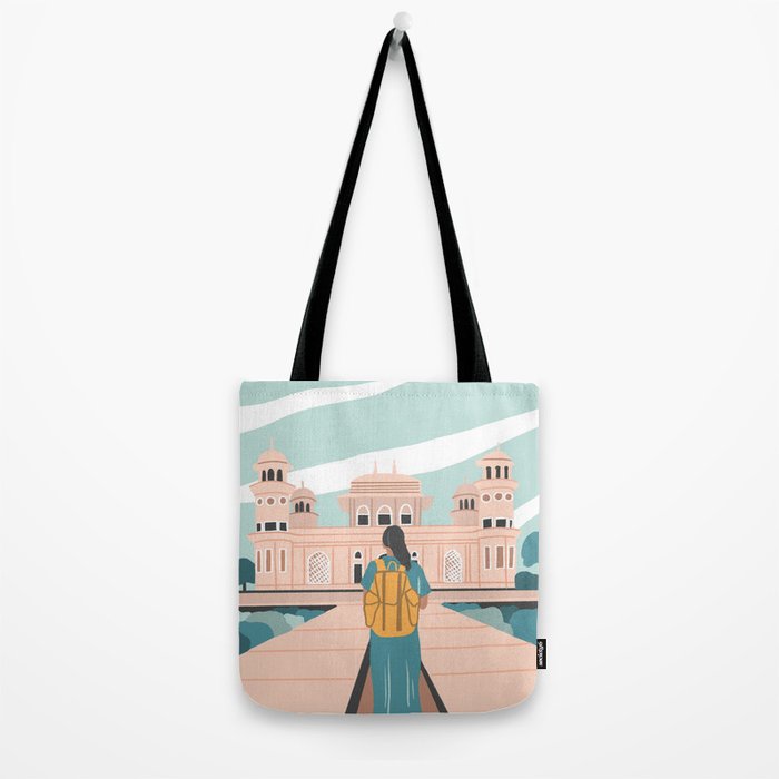 Girl traveling in India Tote Bag Gallery Image 2