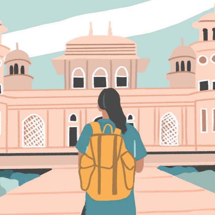 Girl traveling in India Coffee Mug Gallery Image 2