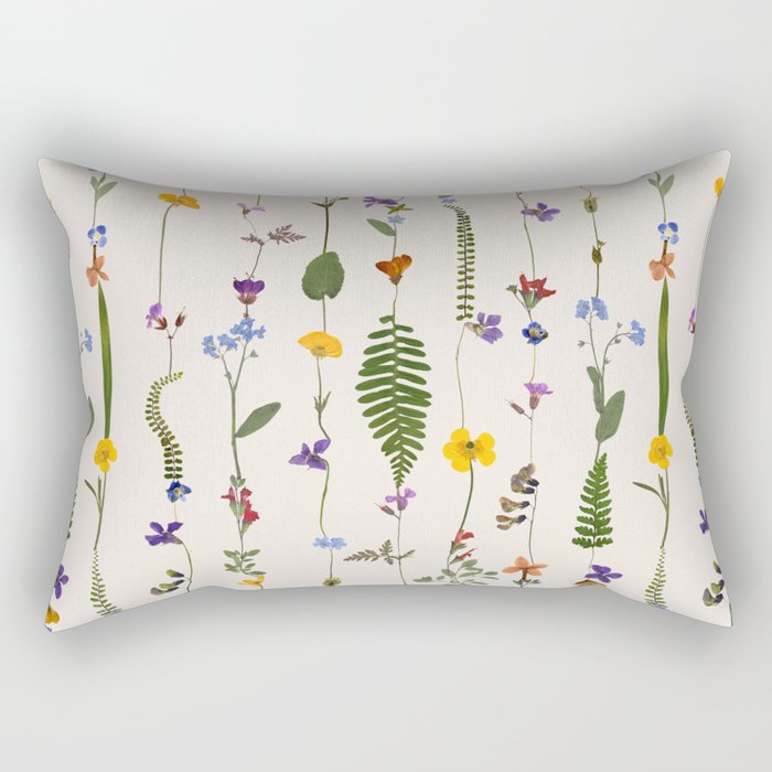 Pressed Florals Rectangular Pillow Gallery Image 1