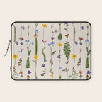 Pressed Florals Laptop Sleeve Gallery Image 1