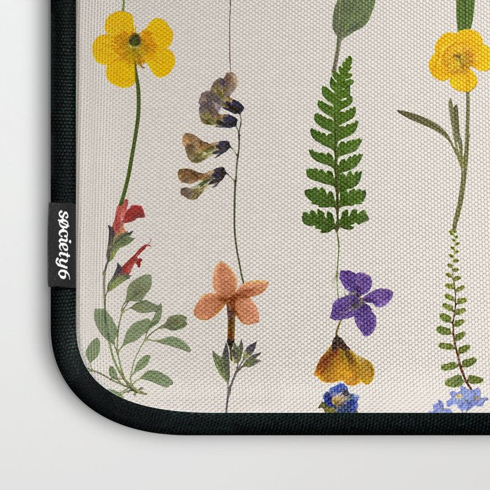 Pressed Florals Laptop Sleeve Gallery Image 3