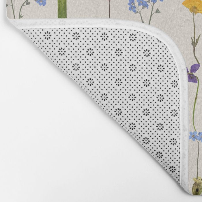 Pressed Florals Bath Mat Gallery Image 2