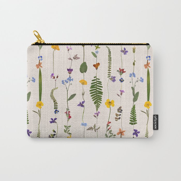 Pressed Florals Carry All Pouch Gallery Image 1