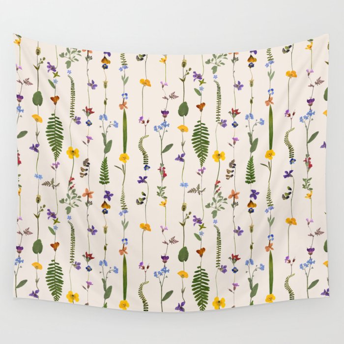 Pressed Florals Wall Tapestry Gallery Image 4