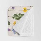 Pressed Florals Throw Blanket Gallery Image 3