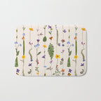 Pressed Florals Bath Mat Gallery Image 1