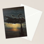 "Study of Clouds in Moonlight" by Knud Baade, 1848 Stationery Card Gallery Image 2