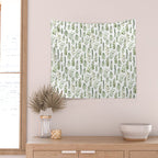 Watercolor leaves Wall Tapestry Gallery Image 2