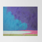 Summer Storm with Green Fields Throw Blanket Gallery Image 2