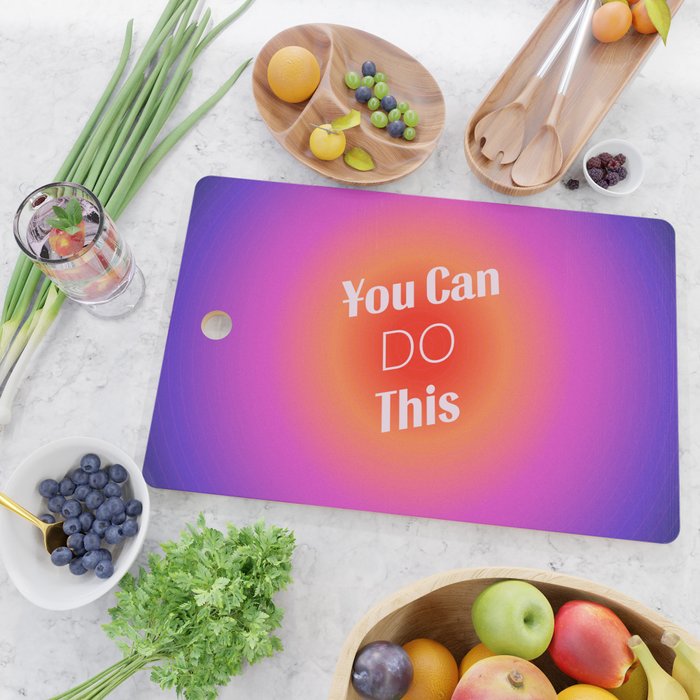 You Can Do This - Gradient Inspirational Quotes Cutting Board Gallery Image 2