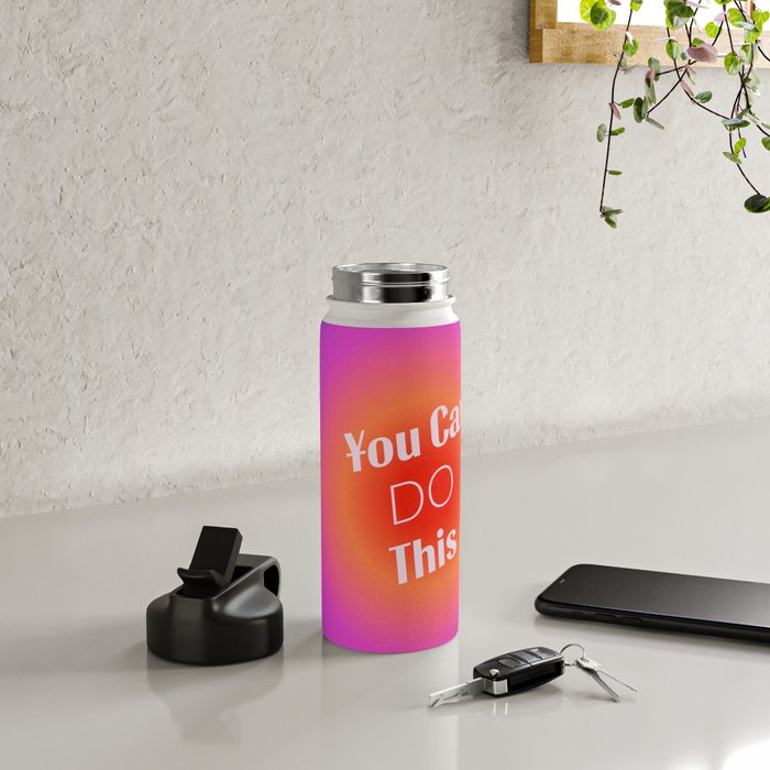You Can Do This - Gradient Inspirational Quotes Water Bottle Gallery Image 4