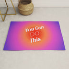 You Can Do This - Gradient Inspirational Quotes Rug Gallery Image 1