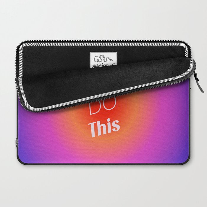 You Can Do This - Gradient Inspirational Quotes Laptop Sleeve Gallery Image 2
