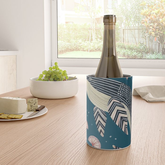 Whale in Bloom Wine Chiller Gallery Image 4