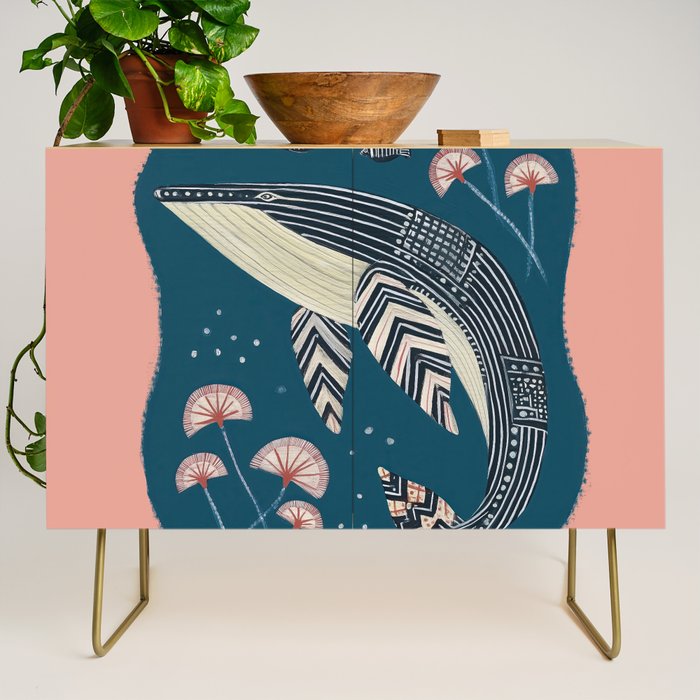 Whale in Bloom Credenza Gallery Image 1