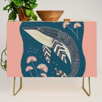 Whale in Bloom Credenza Gallery Image 1