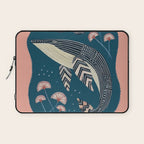 Whale in Bloom Laptop Sleeve Gallery Image 1