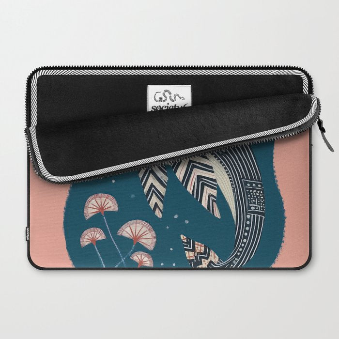 Whale in Bloom Laptop Sleeve Gallery Image 2