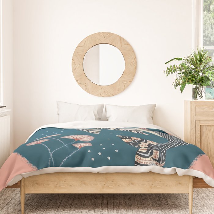 Whale in Bloom Duvet Cover Gallery Image 3