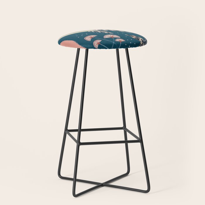 Whale in Bloom Stool Gallery Image 1