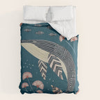 Whale in Bloom Comforter Gallery Image 6