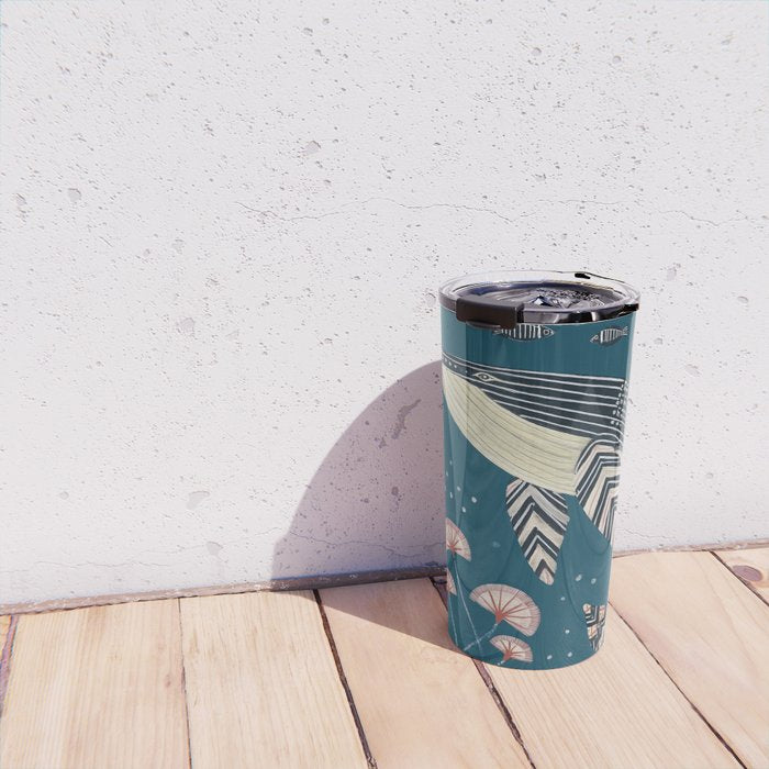 Whale in Bloom Travel Mug Gallery Image 4