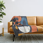 Abstract Colorful Setting 1 Throw Blanket Gallery Image 1