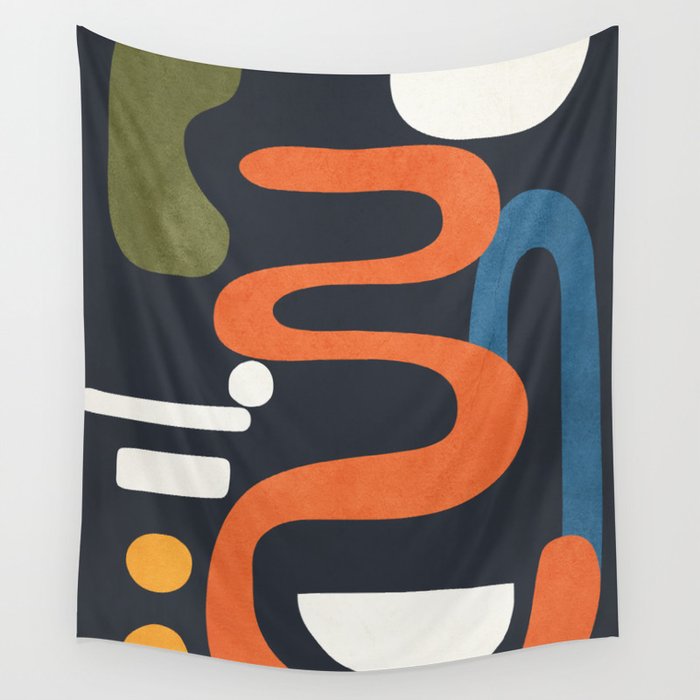 Abstract Colorful Setting 1 Wall Tapestry Gallery Image 4