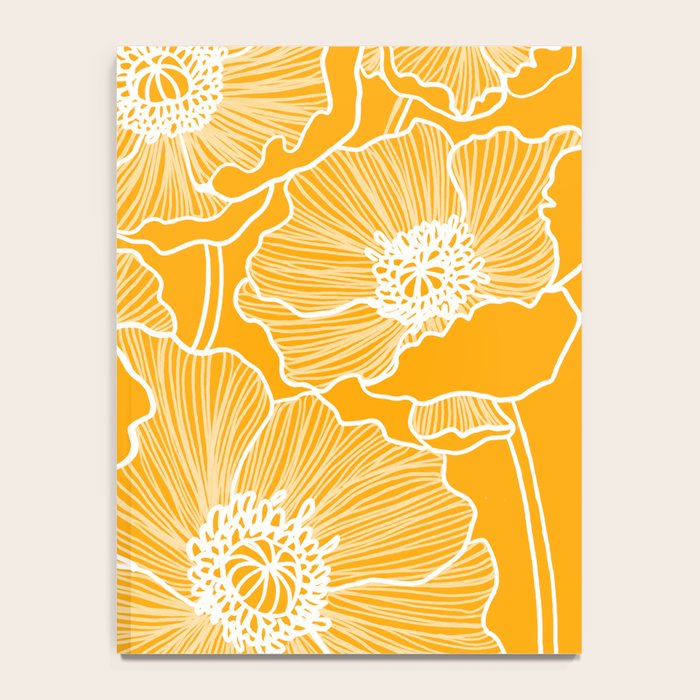 Saffron Yellow Poppies Notebook Gallery Image 4