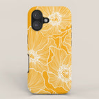 Saffron Yellow Poppies iPhone Case Gallery Image 1