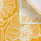 Saffron Yellow Poppies Wall Tapestry Gallery Image 3