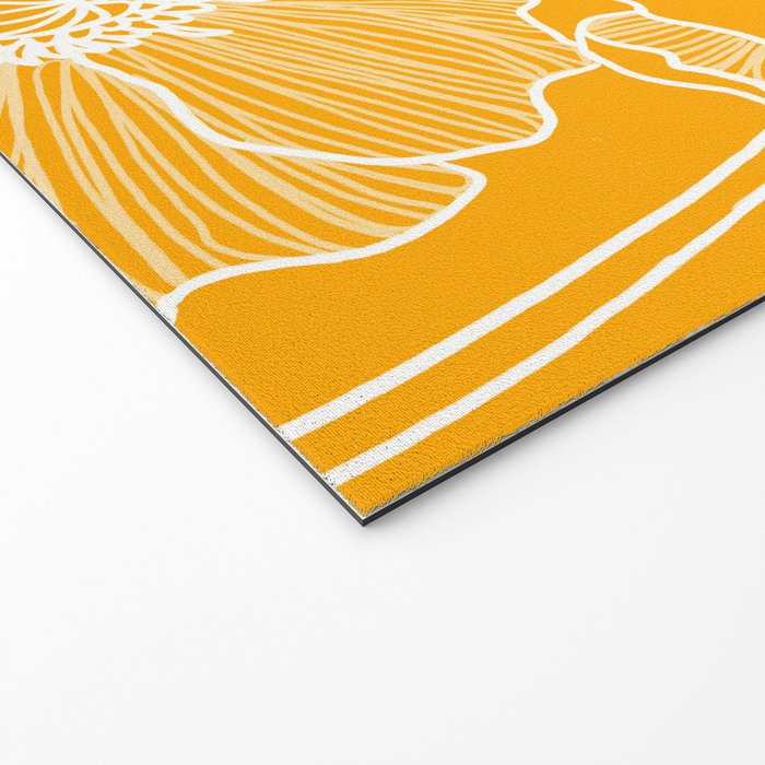 Saffron Yellow Poppies Welcome Mat Gallery Image 2