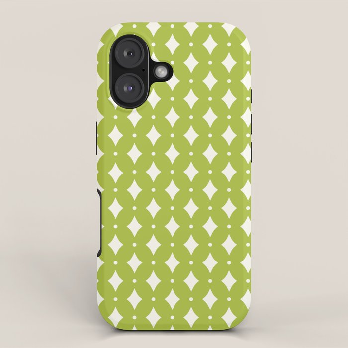 Vintage Stars XVIII Chartreuse Green iPhone Case Gallery Image 1