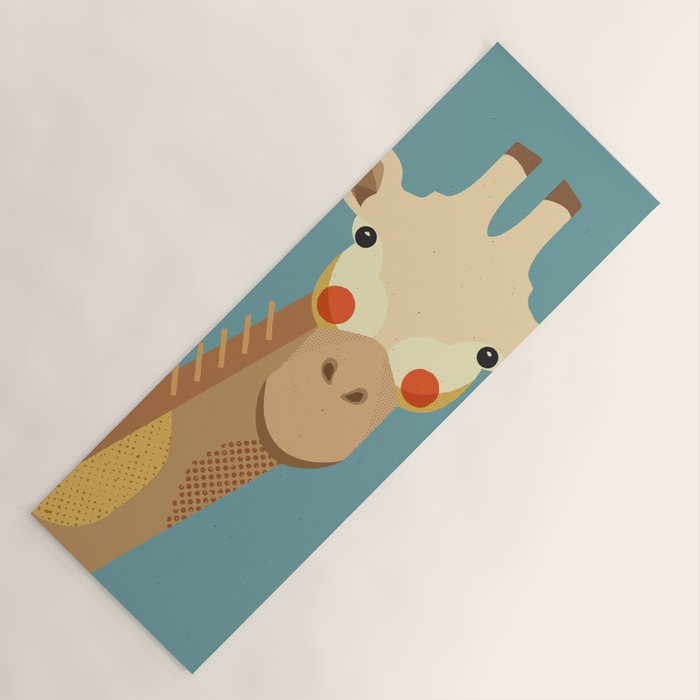 Giraffe, Animal Portrait Yoga Mat Gallery Image 1